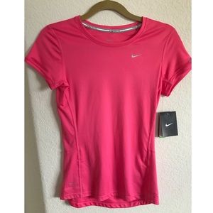 Pink Nike Short Sleeve Running Shirt